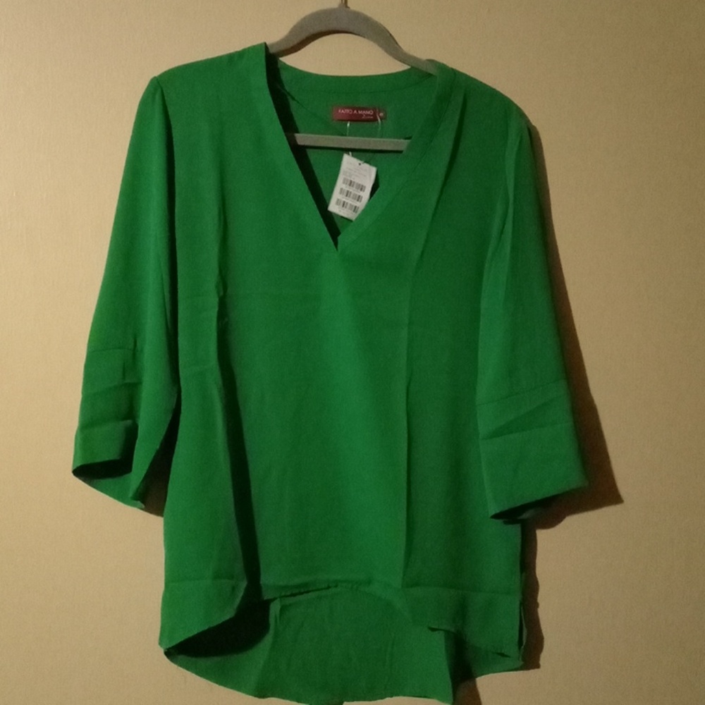 Green blouse